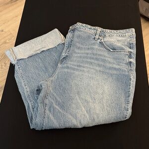Terra & Sky Classic Blue Jeans with cuff.